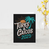 タークス・カイコス諸島 2025年バケーション お土産 - ユニ カード (黄色い花)