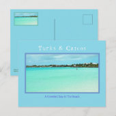 タークス&カイコス/混雑したビーチの日（なし） ポストカード (正面/裏面)