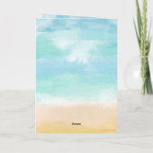 タークス ヴァケーション バチェロレッテ ウェディング 招待状 (裏面)