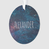 タークパーソナライズされたイズ銀河系絵を描スパークルス オーナメント (正面)