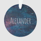 タークパーソナライズされたイズ銀河系絵を描スパークルス オーナメント (正面)