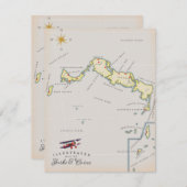 ターク図解入りの、写真付きのスとカイコスの地図 (正面/裏面)