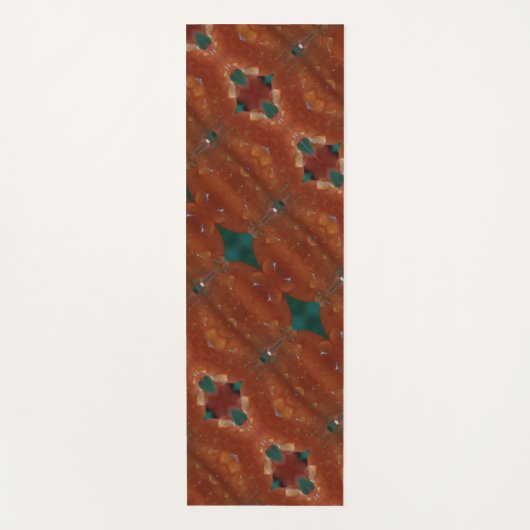 ターク&コーラルイカット ヨガマット (正面)