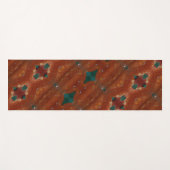 ターク&コーラルイカット ヨガマット (正面(横))