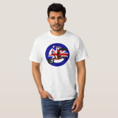 ターゲットのイギリスのモダンなスクーター Tシャツ (正面フル)
