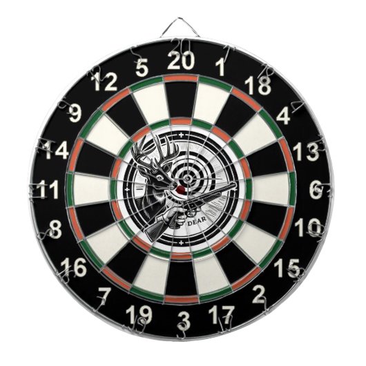ターゲットの大きな角の鹿 ダーツボード (正面)