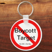 ターゲットキーチェーンのボイコット キーホルダー (正面)