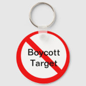 ターゲットキーチェーンのボイコット キーホルダー (裏面)