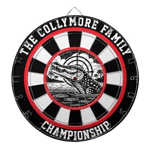 ターゲットクロコダイルレイクデザイン ダーツボード (正面)