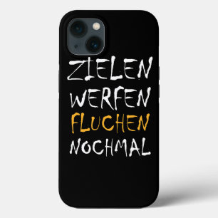 ターゲットスロー呪い繰り返しダーツダーツバーパブclu iPhone 13ケース