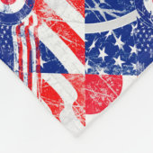 ターゲットモダンMods USAターゲットグランジRounddel フリースブランケット (角)