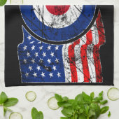 ターゲットモダンMods USAターゲットRounddel キッチンタオル (折り畳み)