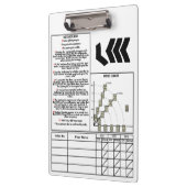 ターゲットライフルのクリップボード（スコアカード付） クリップボード (左)