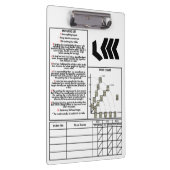 ターゲットライフルのクリップボード（スコアカード付） クリップボード (右)