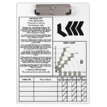 ターゲットライフルのクリップボード（スコアカード付）