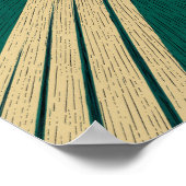 ターゲット上のブルズアイ矢印 ポスター (角)