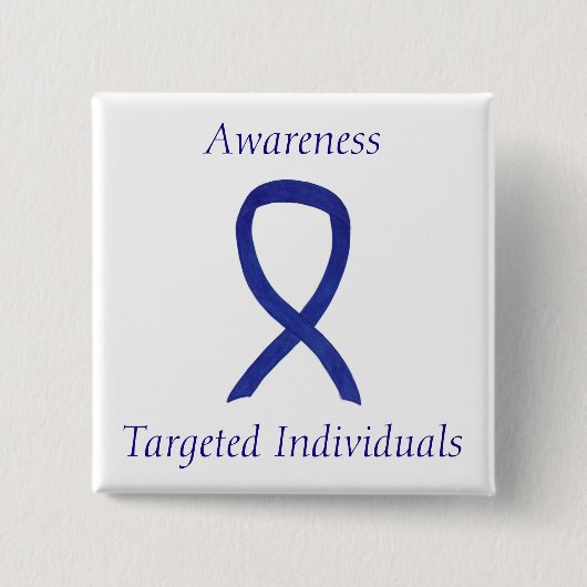 ターゲット個人認識度リボンカスタムのピン 缶バッジ (正面)