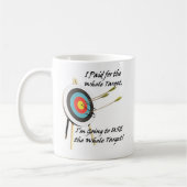 ターゲット全体 – アーチェリー コーヒーマグカップ (左)