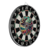 ターゲット内の〔雄ジカの〕枝角でマウスを移動 ダーツボード (正面左)