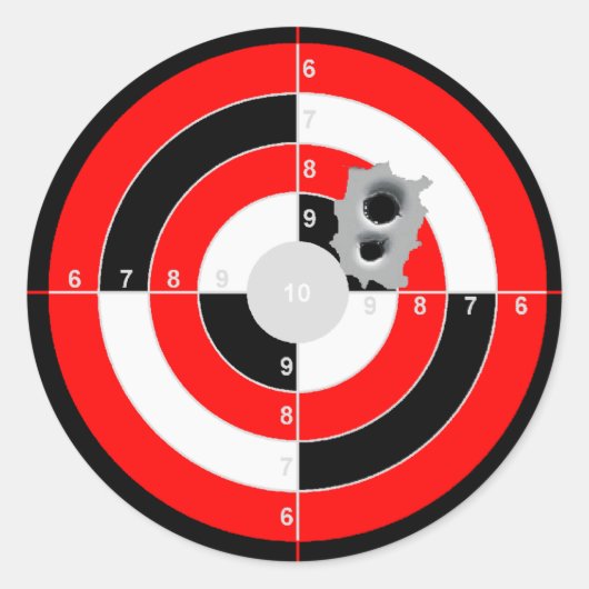 ターゲット実践 ラウンドシール (正面)