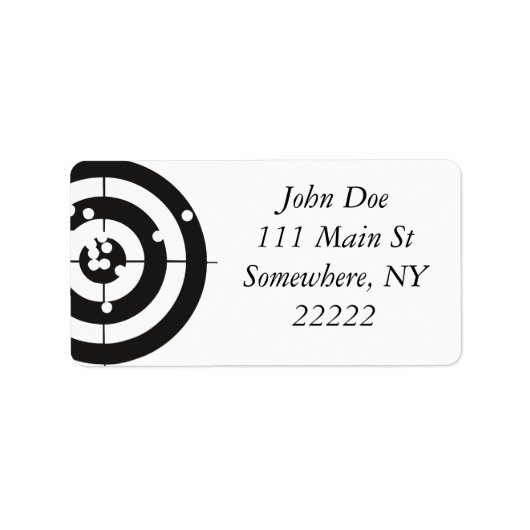 ターゲット実践 ラベル (正面)