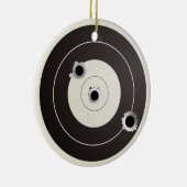 ターゲット射撃、発砲 セラミックオーナメント (右)