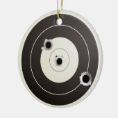 ターゲット射撃、発砲 セラミックオーナメント (左)