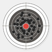 ターゲット-しかしない中心点の弾痕! ラウンドシール (正面)