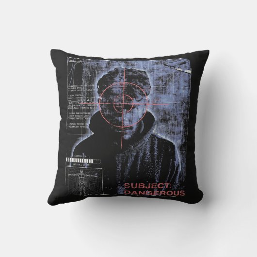 ターゲット – テクノ – ブルタリストストリートウェアデザイン クッション (裏面)