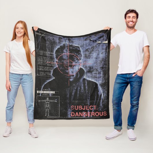 ターゲット – テクノ – ブルタリストストリートウェアデザイン フリースブランケット (インサイチュ)