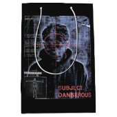 ターゲット – テクノ – ブルタリストストリートウェアデザイン ミディアムペーパーバッグ (正面)