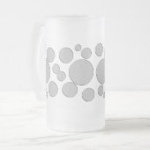 ターゲット、色付き円 フロストグラスビールジョッキ (正面左)