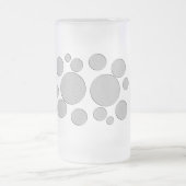 ターゲット、色付き円 フロストグラスビールジョッキ (中央)