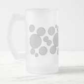 ターゲット、色付き円 フロストグラスビールジョッキ (左)