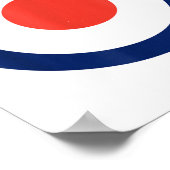 ターゲッモダント空力ブルズアイ目標_1 ポスター (角)