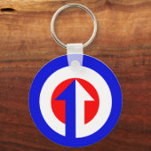 ターゲモダンットと矢印 キーホルダー (正面)