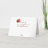 ターコイズありがとうございます サンキューカード (裏面)