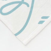 ターコイズおもしろいと愛モダンとハート フリースブランケット (角)