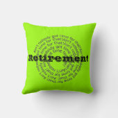 ターコイズおもしろい及びグリーン型老齢枕 クッション (裏面)