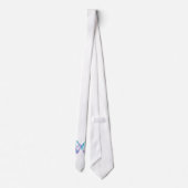 ターコイズおよびピンクの蝶タイ ネクタイ (裏面)