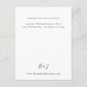 ターコイズおよび赤面ピンクフローラエンクロージャカード3-V2 エンクロージャーカード (裏面)