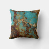 ターコイズおよび金ゴールド クッション (裏面)