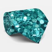 ターコイズきらきら光る ネクタイ (ロール)