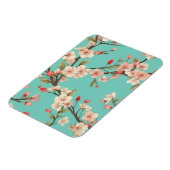 ターコイズさくらんぼブロッサムフレキシブルフォトマグネット マグネット (左側)