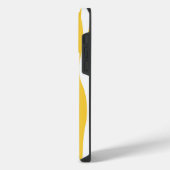 ターコイズとイエローの潮の満ち引き iPhoneケース (左側面)