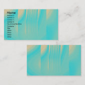 ターコイズとオ淡い色のレンジ 名刺 (正面/裏面)