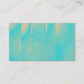 ターコイズとオ淡い色のレンジ 名刺 (裏面)