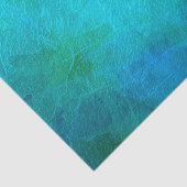 ターコイズとグリーン抽象芸術アート 薄葉紙 (詳細)