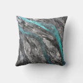 ターコイズとグレーウォーターのカラーピロー クッション (裏面)