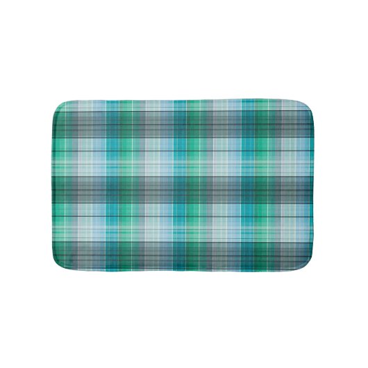 ターコイズとケージの灰色。 バスマット (正面)